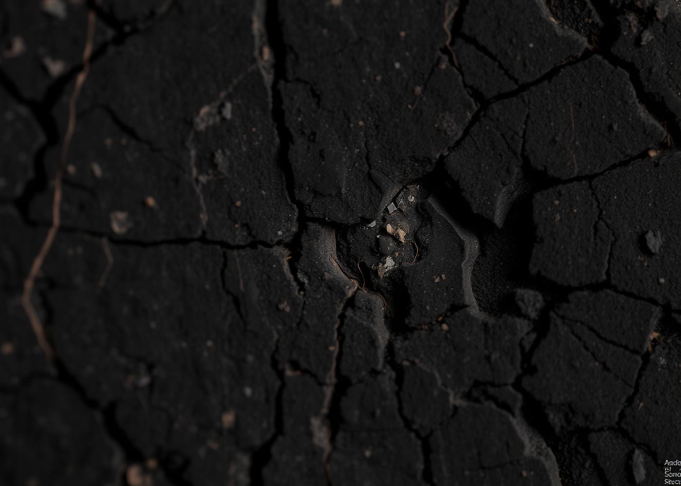 Macro fotografía de roca fracturada